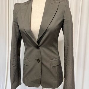 Vintage Hugo Boss Sharkskin Grey Women's Blazer
